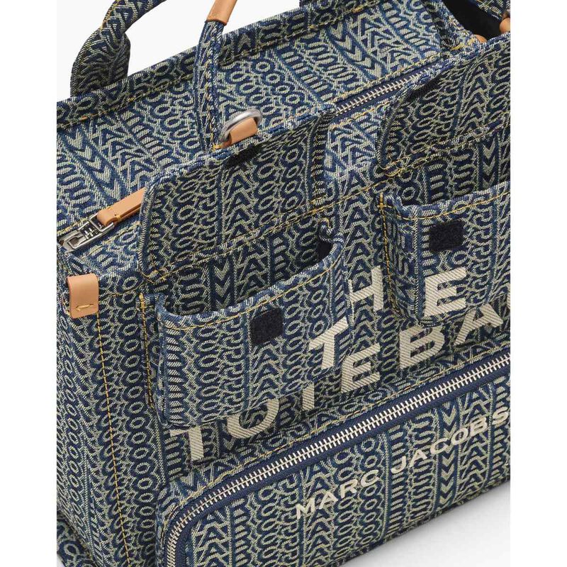 MARC JACOBS The Cargo Monogram Denim Medium Tote Bag image number 1